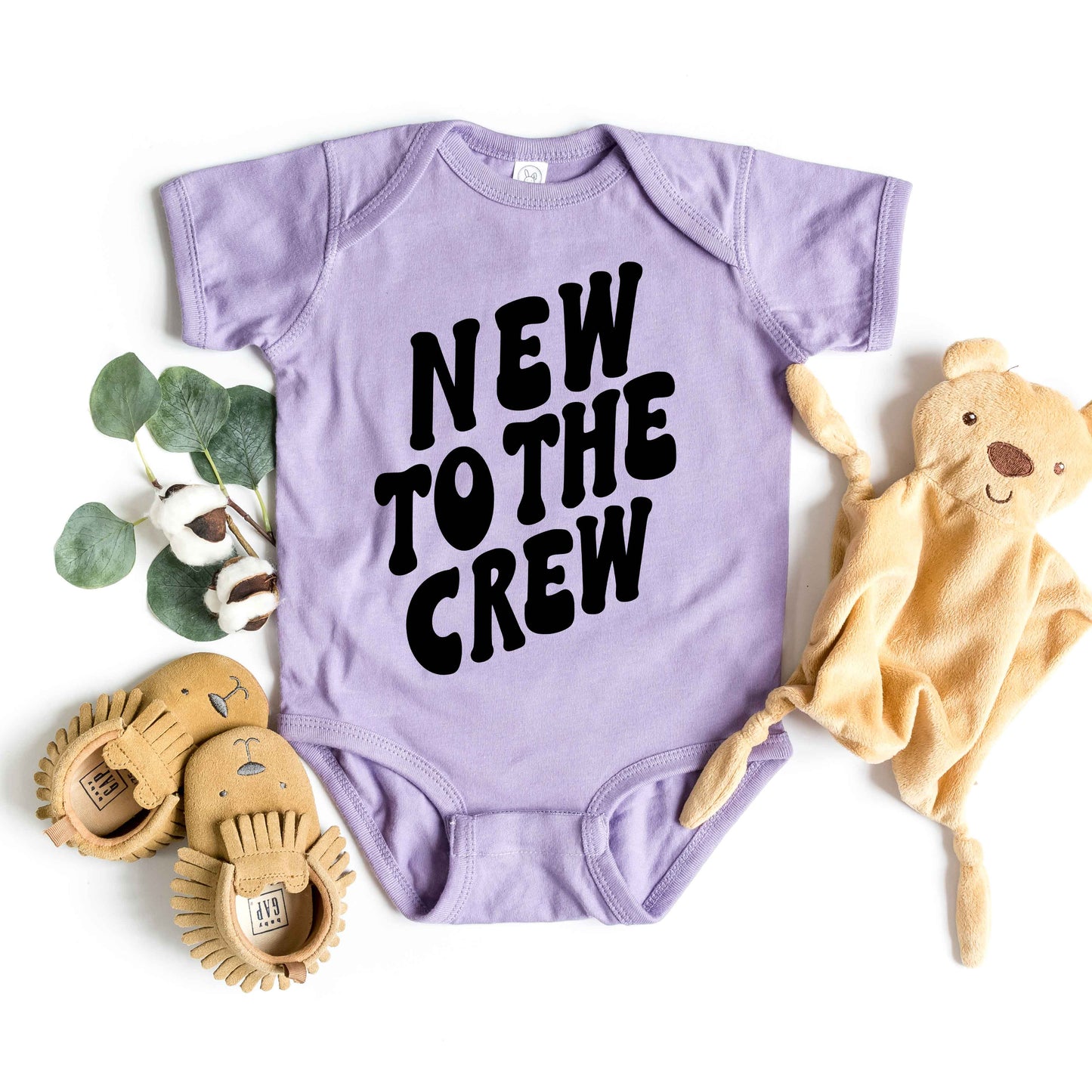 New To The Crew | Baby Graphic Short Sleeve Onesie