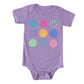 Stacked Smiley Faces | Baby Graphic Short Sleeve Onesie