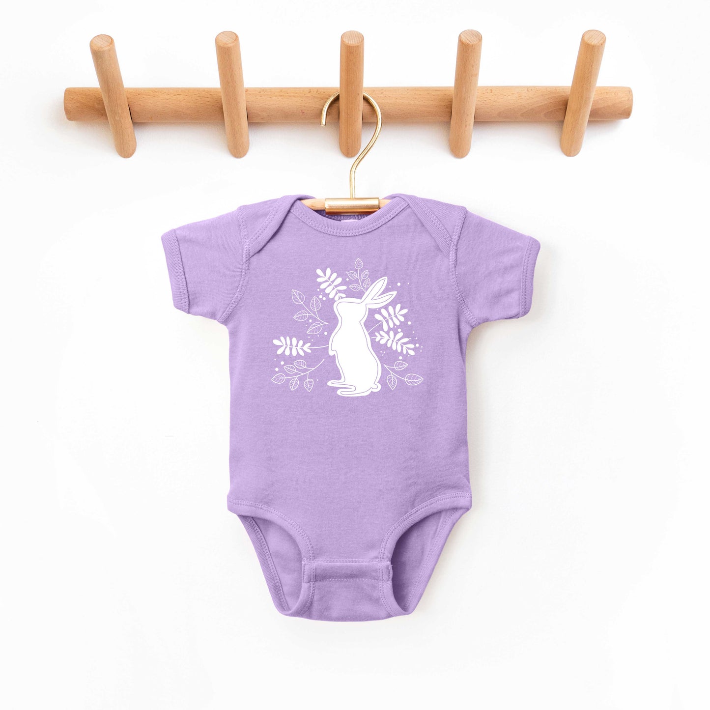 Floral Bunny | Baby Graphic Short Sleeve Onesie