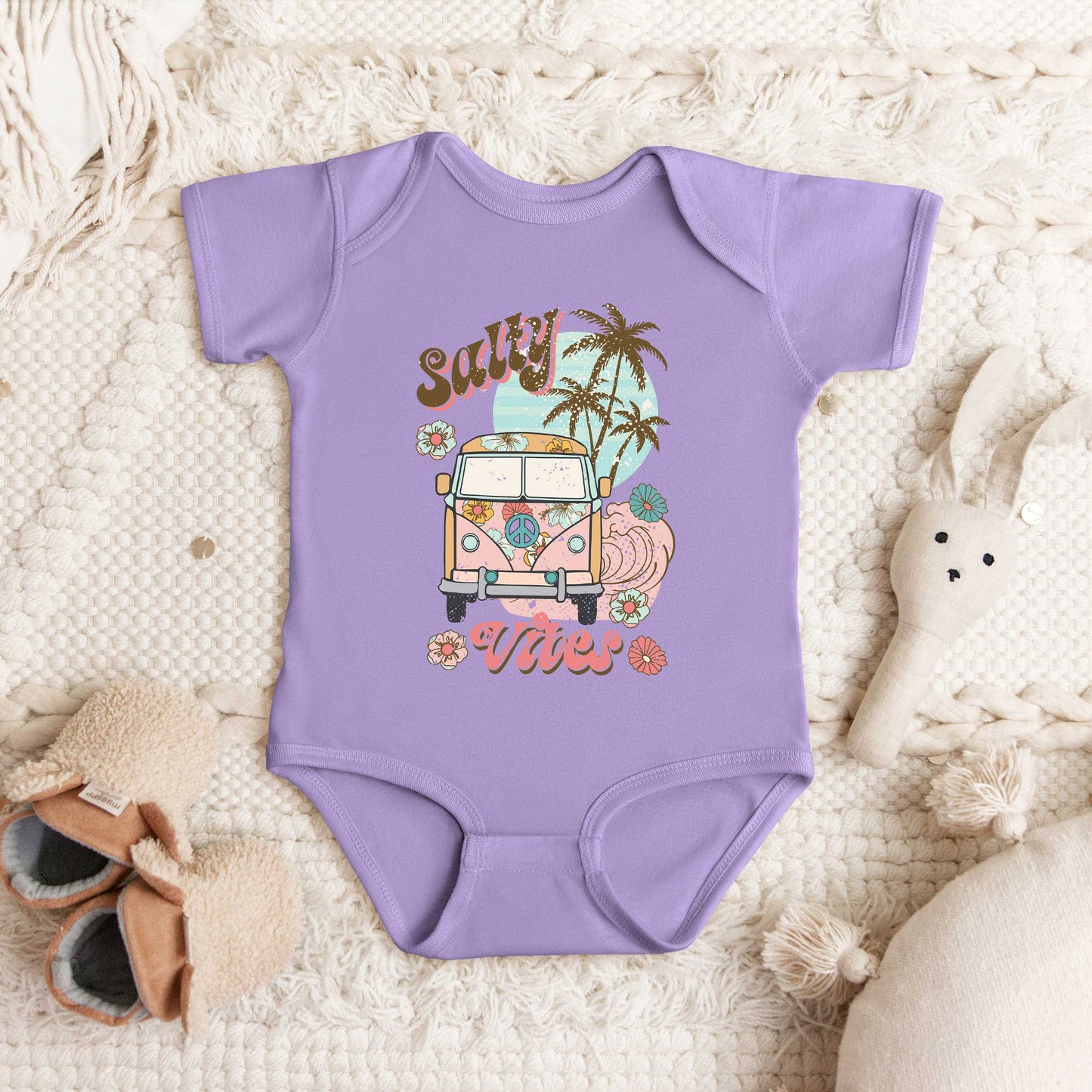 Salty Vibes Van | Baby Graphic Short Sleeve Onesie