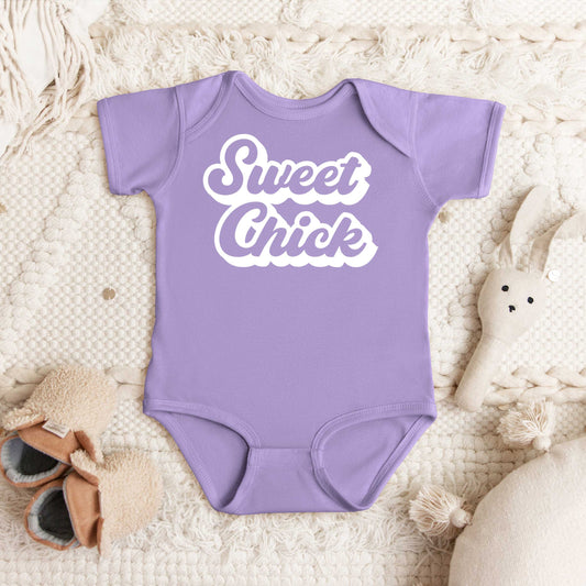 Sweet Chick | Baby Graphic Short Sleeve Onesie