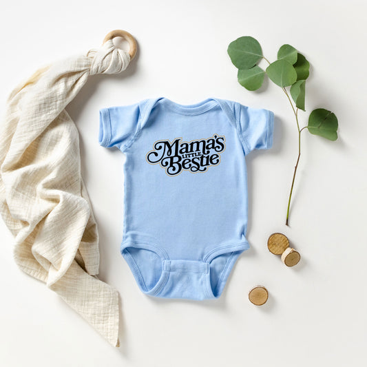 Mama's Little Bestie | Baby Graphic Short Sleeve Onesie