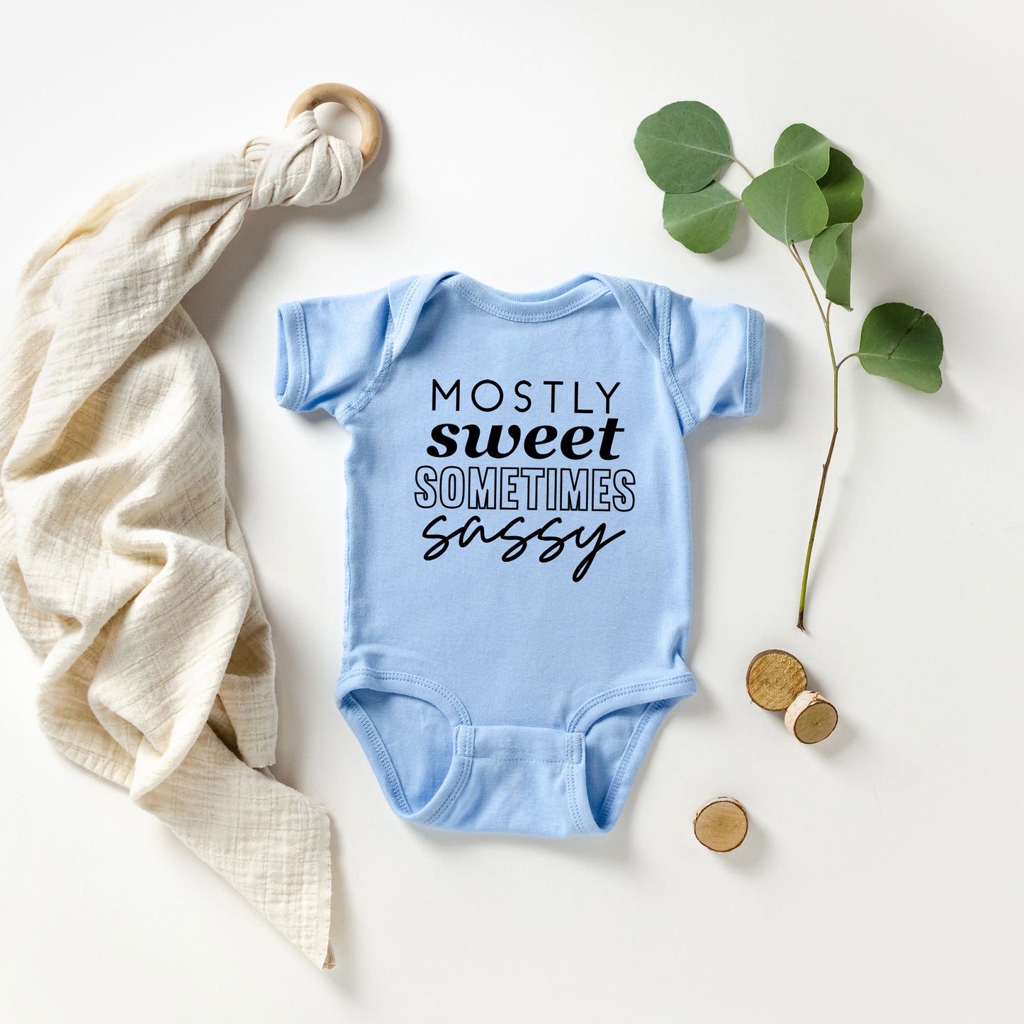 Mostly Sweet | Baby Graphic Short Sleeve Onesie