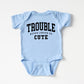 Trouble So Cute | Baby Graphic Short Sleeve Onesie