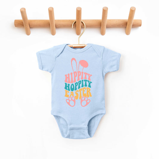 Hippity Hoppity Easter | Baby Graphic Short Sleeve Onesie