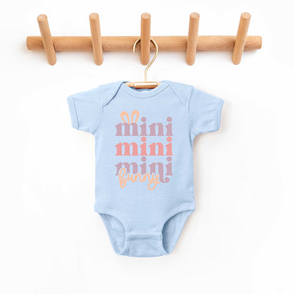 Mini Bunny Stacked | Baby Graphic Short Sleeve Onesie