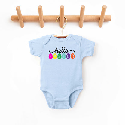 Hello Easter Eggs | Baby Graphic Short Sleeve Onesie