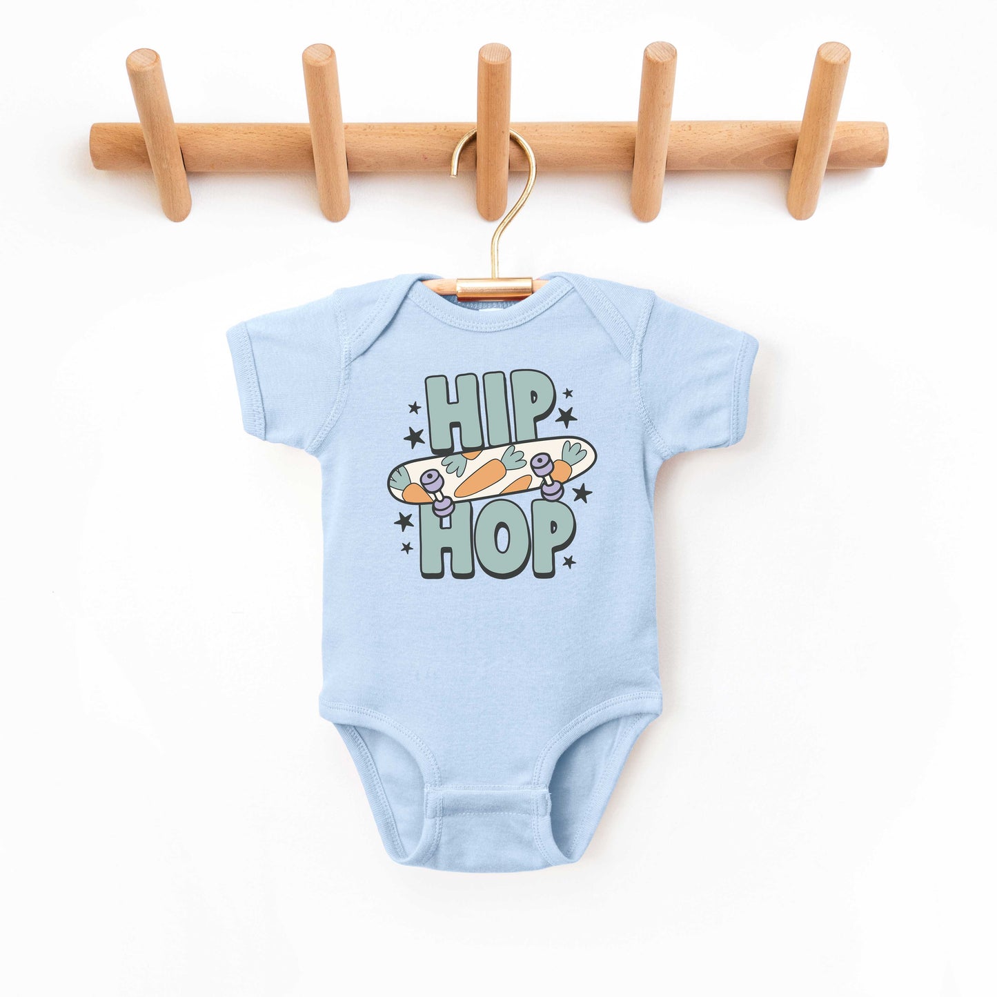 Hip Hop Skateboard | Baby Graphic Short Sleeve Onesie