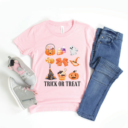 Trick Or Treat Chart | Toddler Graphic Short Sleeve Tee