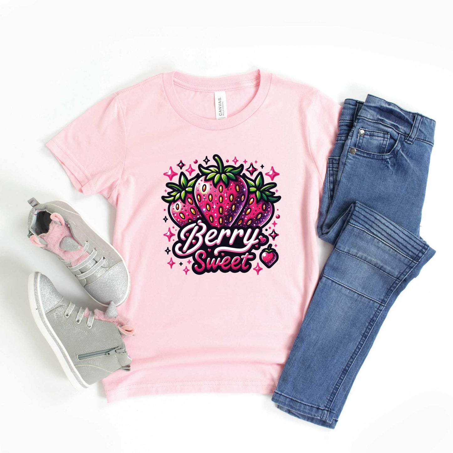 Berry Sweet Strawberry | Youth Graphic Short Sleeve Tee