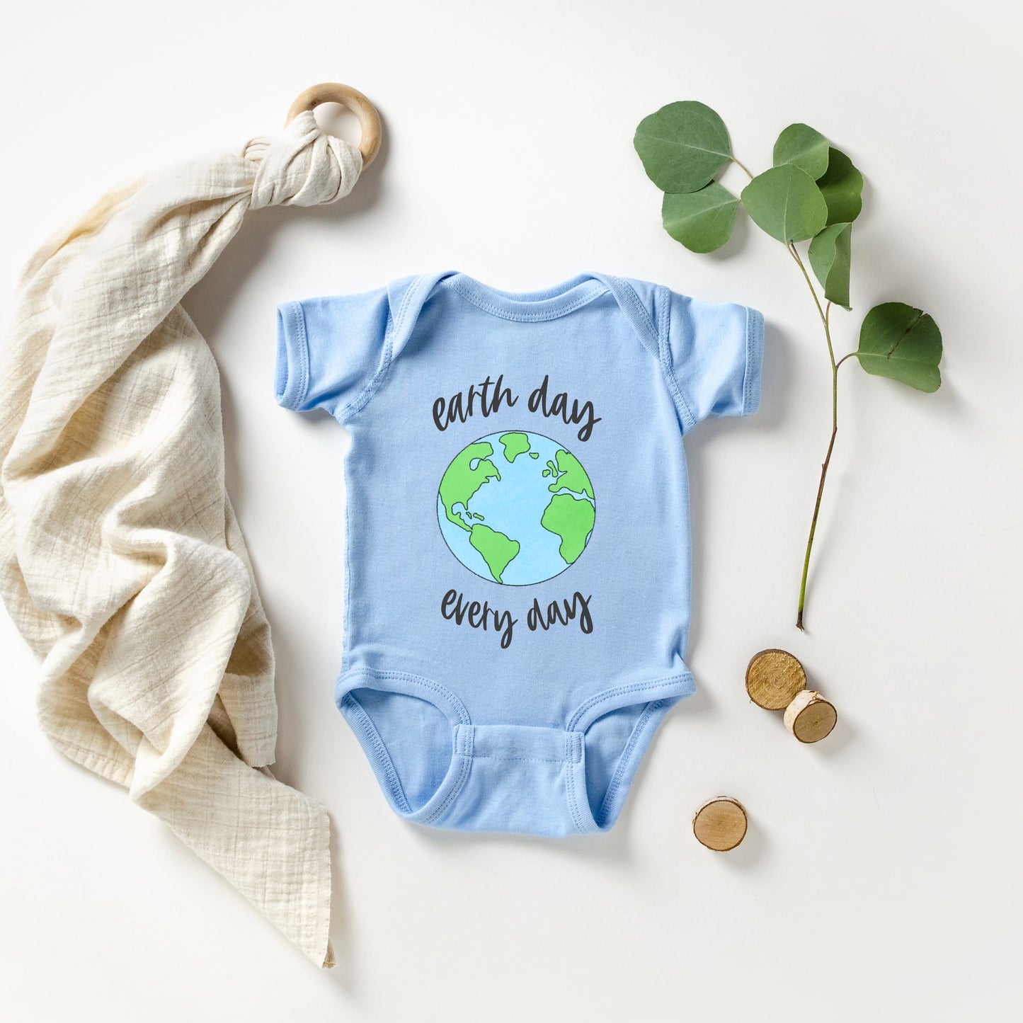 Earth Day Every Day | Baby Graphic Short Sleeve Onesie