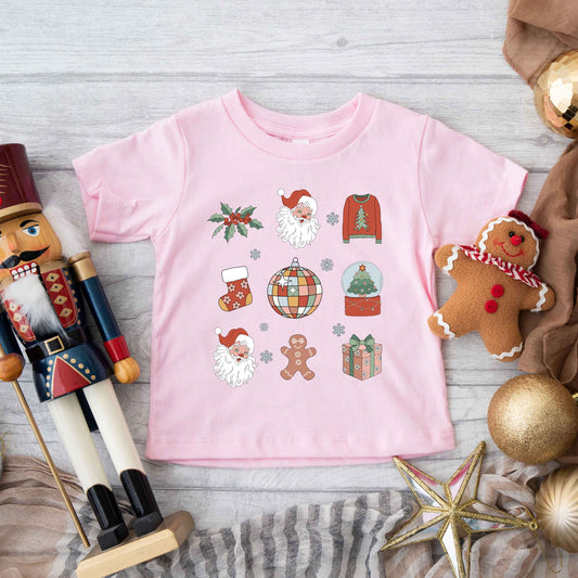 Christmas Collage | Toddler Graphic Short Sleeve Tee