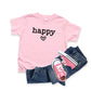 Happy Heart | Toddler Short Sleeve Crew Neck