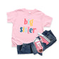 Big Sister Colorful | Youth Graphic Short Sleeve Tee