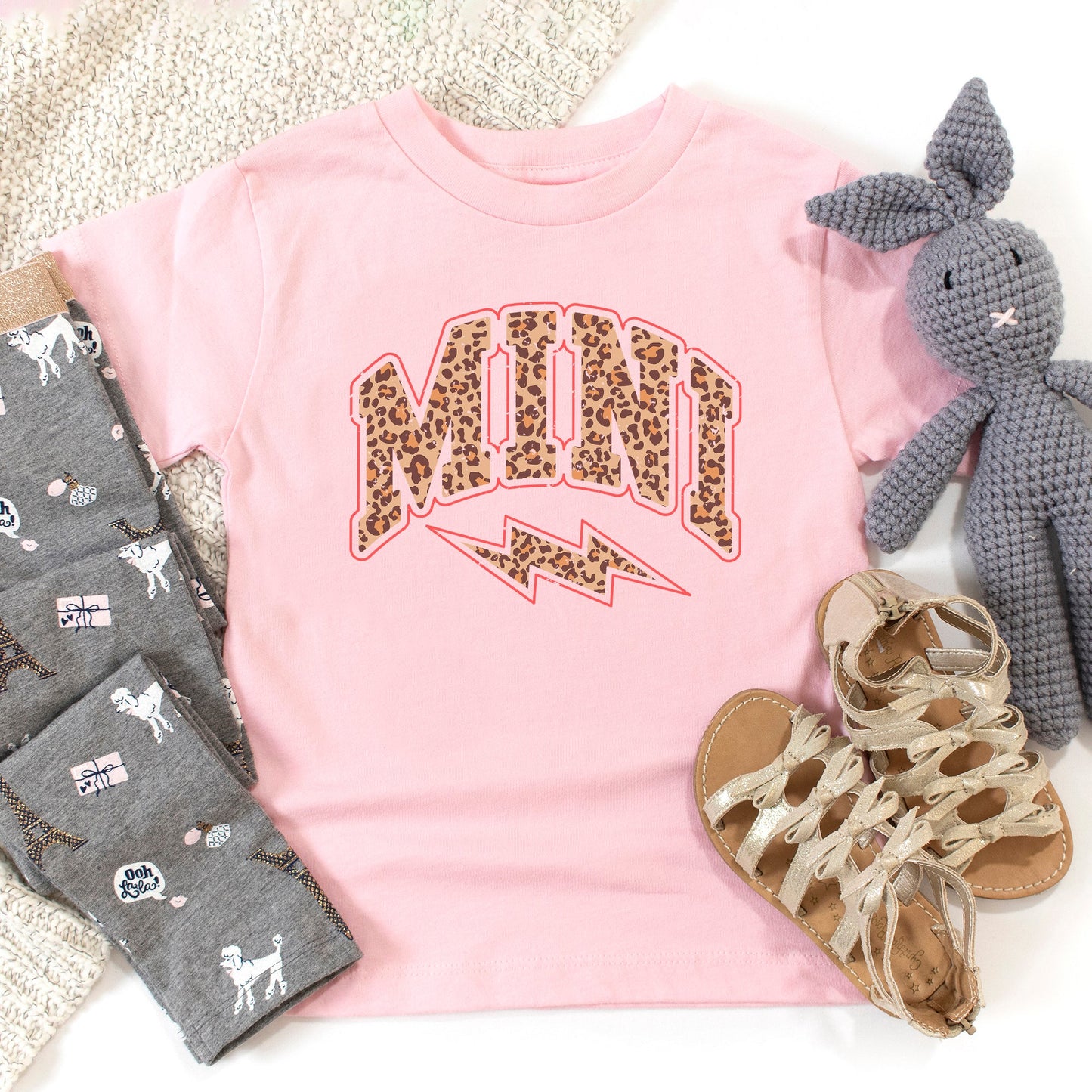 Mini Leopard Lightning Bolt | Toddler Graphic Short Sleeve Tee