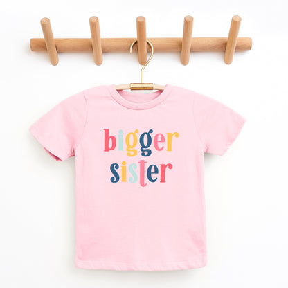 Bigger Sister Colorful | Youth Graphic Short Sleeve Tee