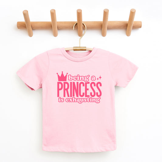 Being A Princess Is Exhausting | Youth Graphic Short Sleeve Tee