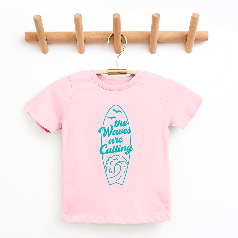 The Waves Are Calling Ocean Surf | Toddler Graphic Short Sleeve Tee