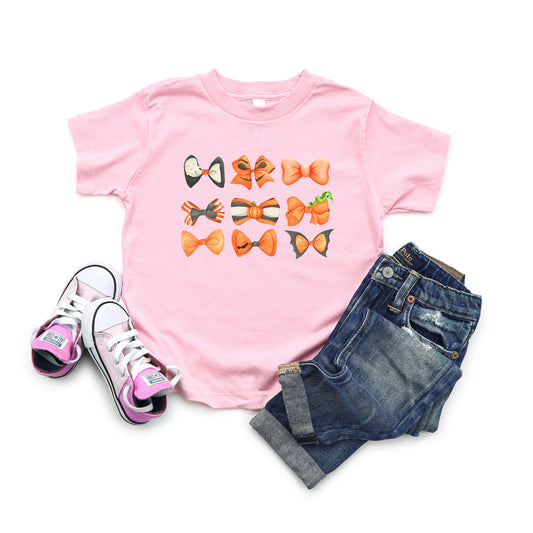Coquette Girl Halloween Bow Chart | Youth Graphic Short Sleeve Tee