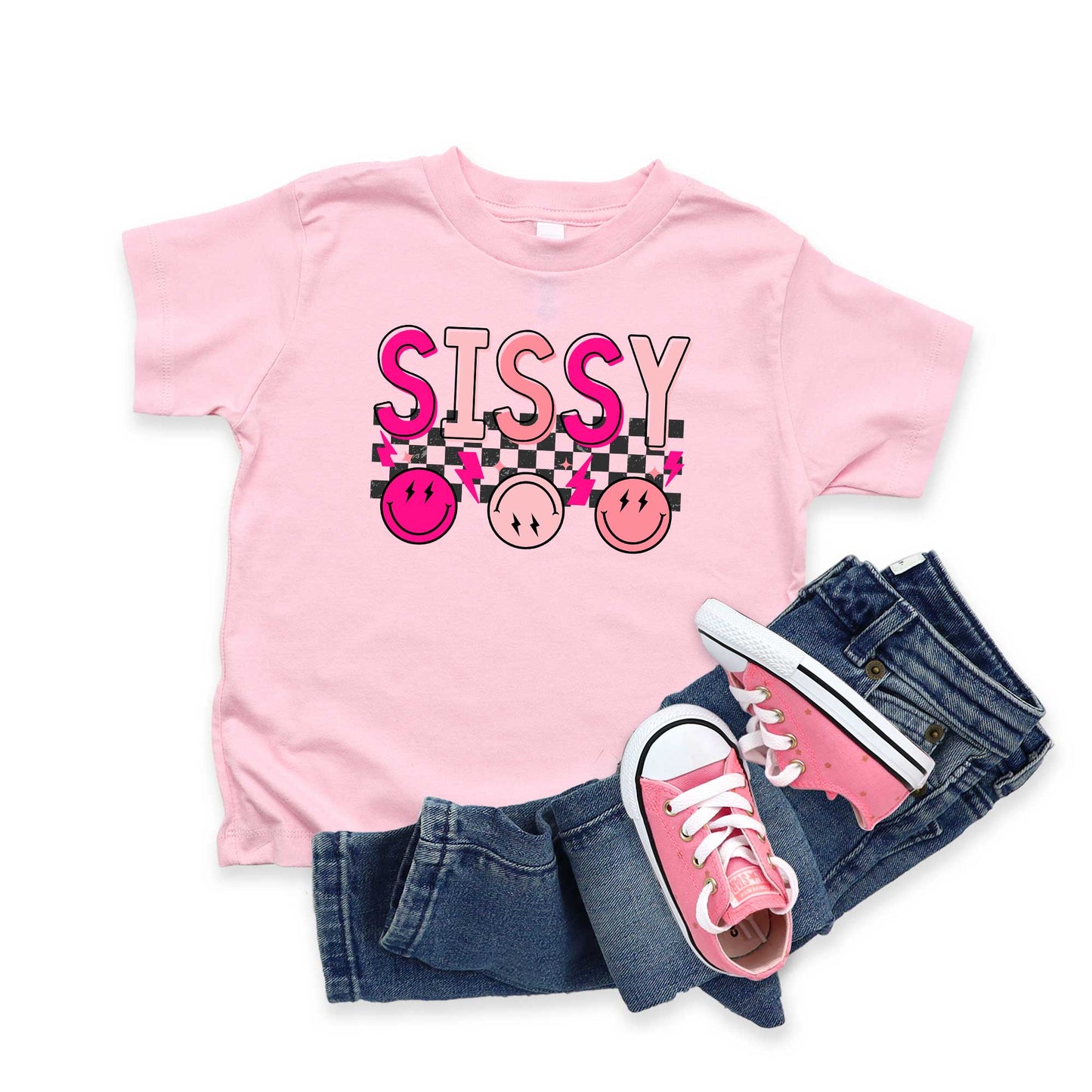 Sissy Checkered | Youth Graphic Short Sleeve Tee