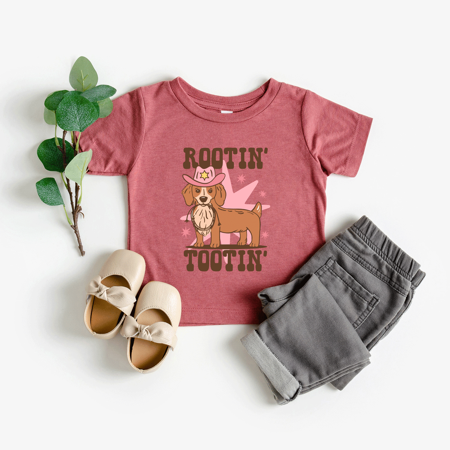 Rootin' Tootin' Dog | Youth Graphic Short Sleeve Tee