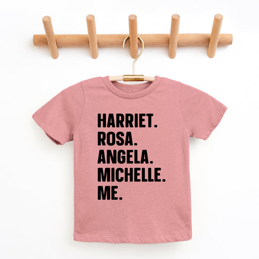 Harriet, Rosa, Angela, Michelle, Me | Youth Graphic Short Sleeve Tee