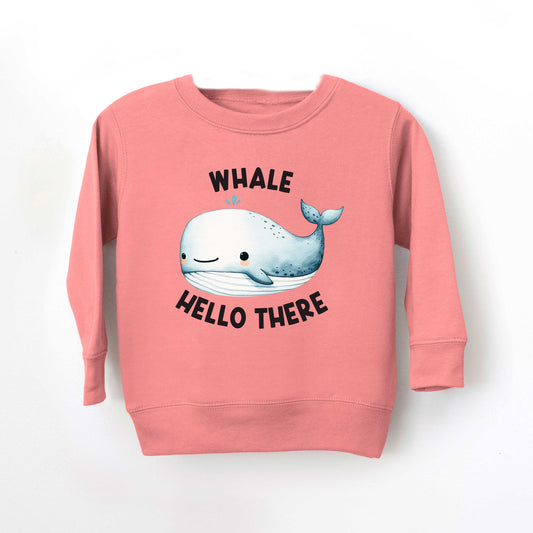 Whale Hello There | Toddler Graphic Sweatshirt