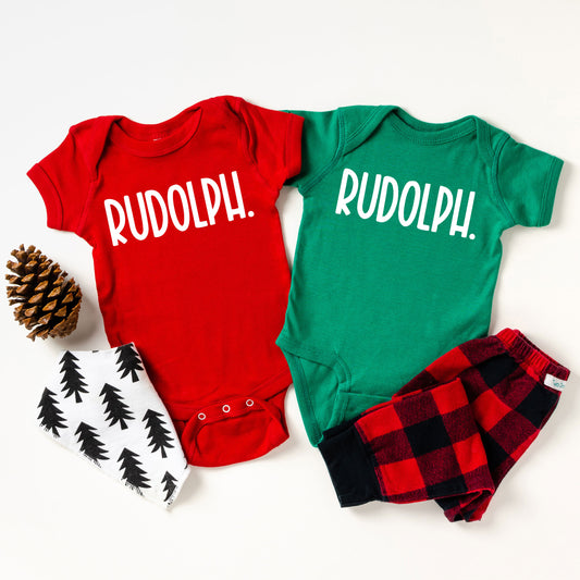Rudolph Bold | Baby Graphic Short Sleeve Onesie