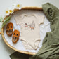 Deer Snowman Scene | Baby Graphic Short Sleeve Onesie
