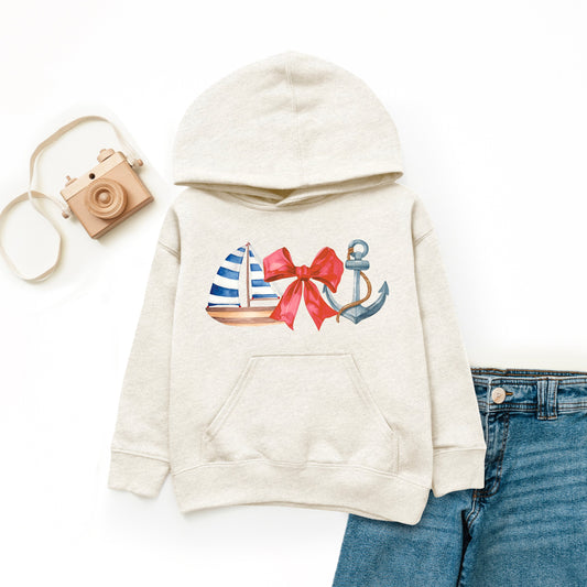 Coquette Ship Anchor | Youth Graphic Hoodie