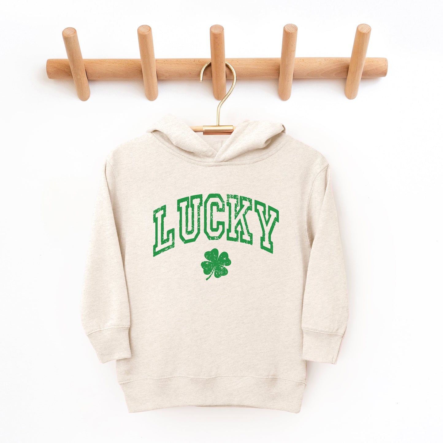 Lucky Clover Distressed | Toddler Graphic Hoodie