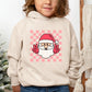 Checkered Santa | Toddler Graphic Hoodie