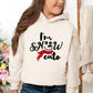 I'm Snow Cute Glitter | Toddler Graphic Hoodie