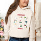Christmas Spirits Red Words | Toddler Graphic Hoodie