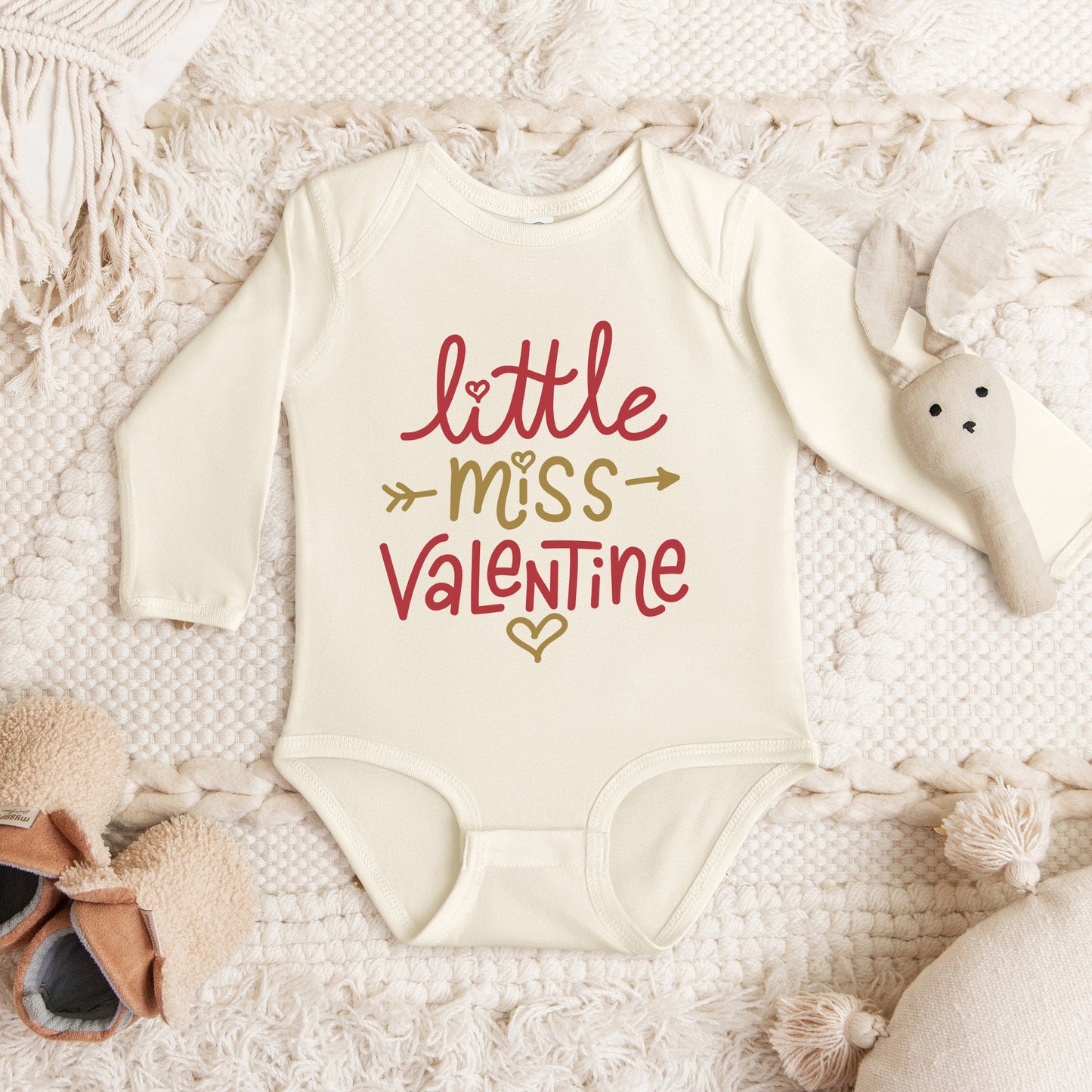 Little Miss Valentine | Baby Graphic Long Sleeve Onesie