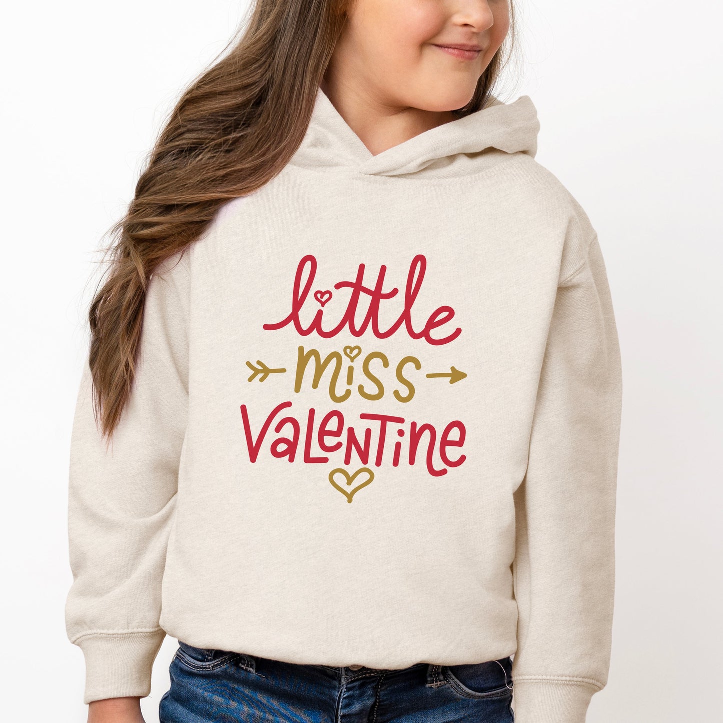 Little Miss Valentine | Toddler Graphic Hoodie