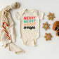 Merry And Bright Stacked | Baby Graphic Short Sleeve Onesie