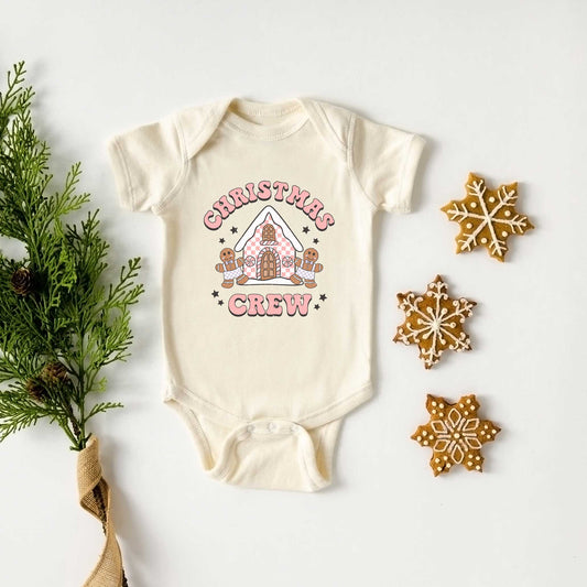 Christmas Gingerbread Crew | Baby Graphic Short Sleeve Onesie