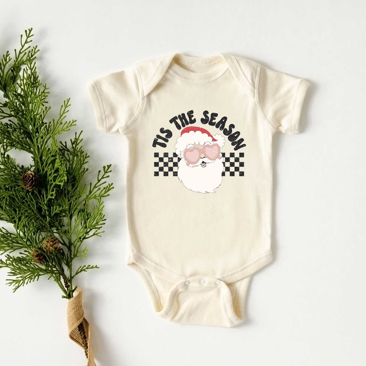 Tis The Season Santa | Baby Graphic Short Sleeve Onesie