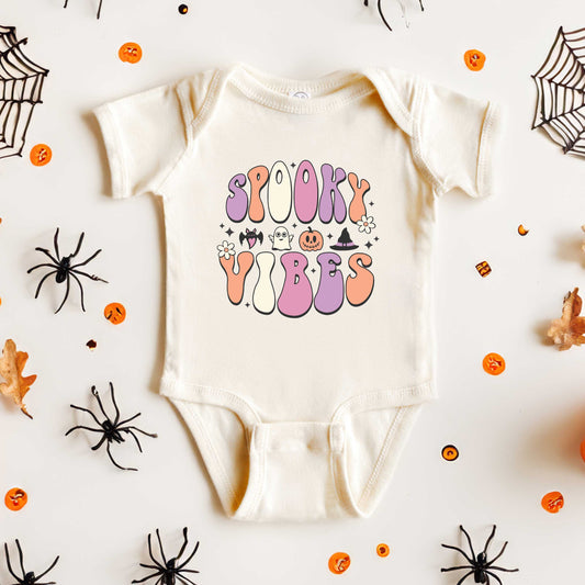 Spooky Vibes Bubble | Baby Graphic Short Sleeve Onesie