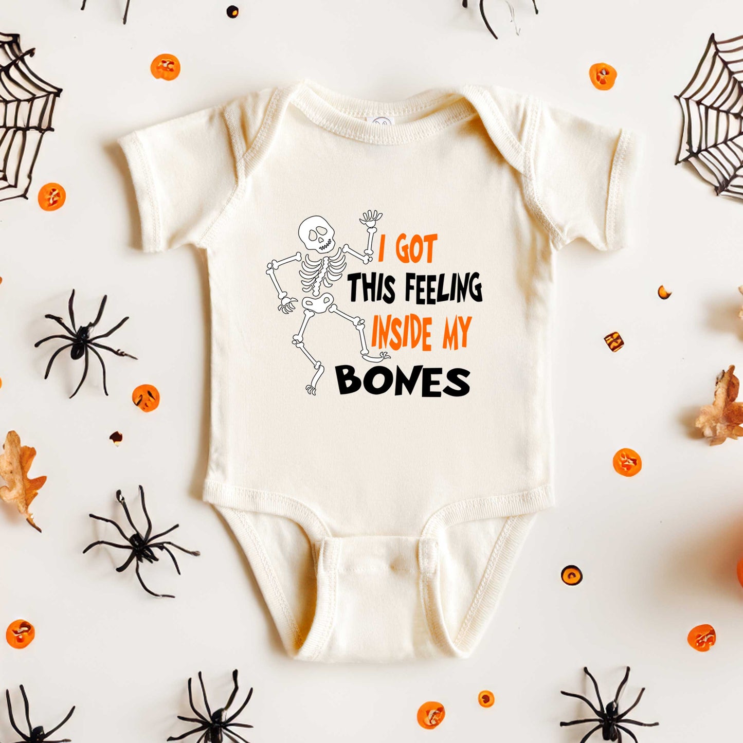 I Got This Feeling Skeleton | Baby Graphic Short Sleeve Onesie