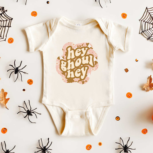 Hey Ghoul Hey Colorful | Baby Graphic Short Sleeve  Onesie