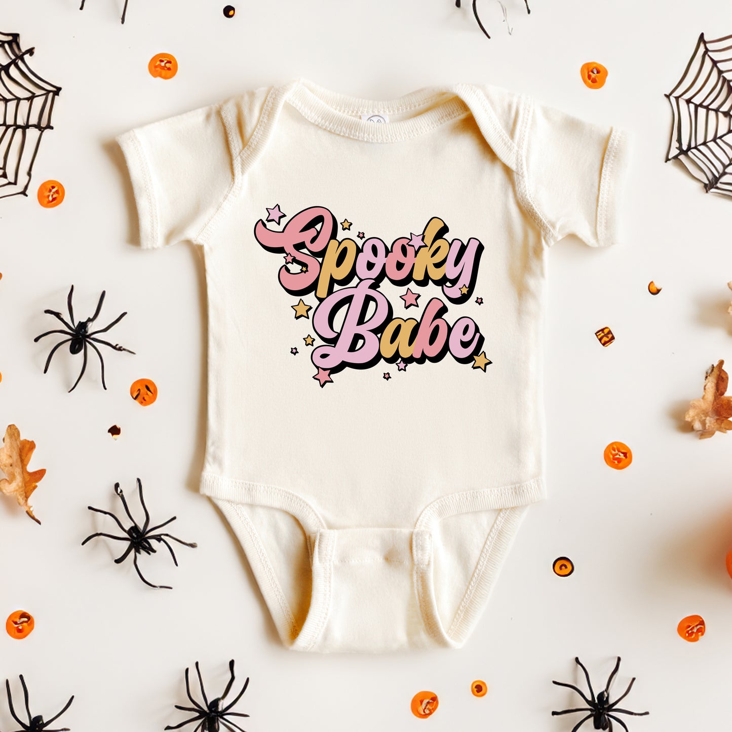 Spooky Babe Colorful | Baby Graphic Short Sleeve Onesie