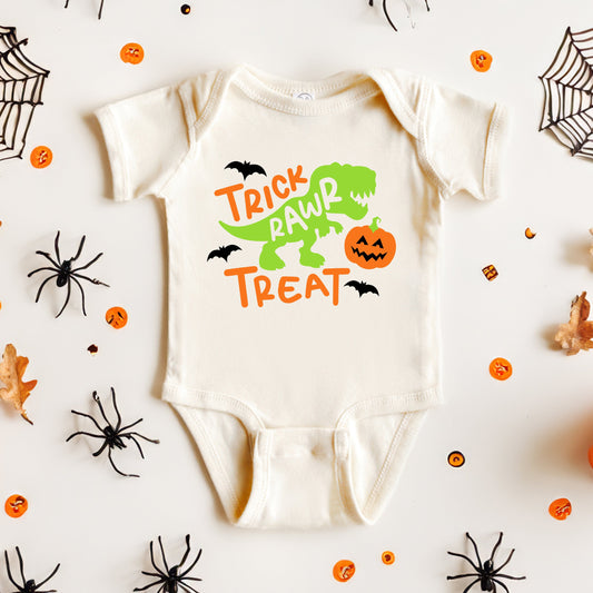 Trick Rawr Treat | Baby Graphic Short Sleeve Onesie