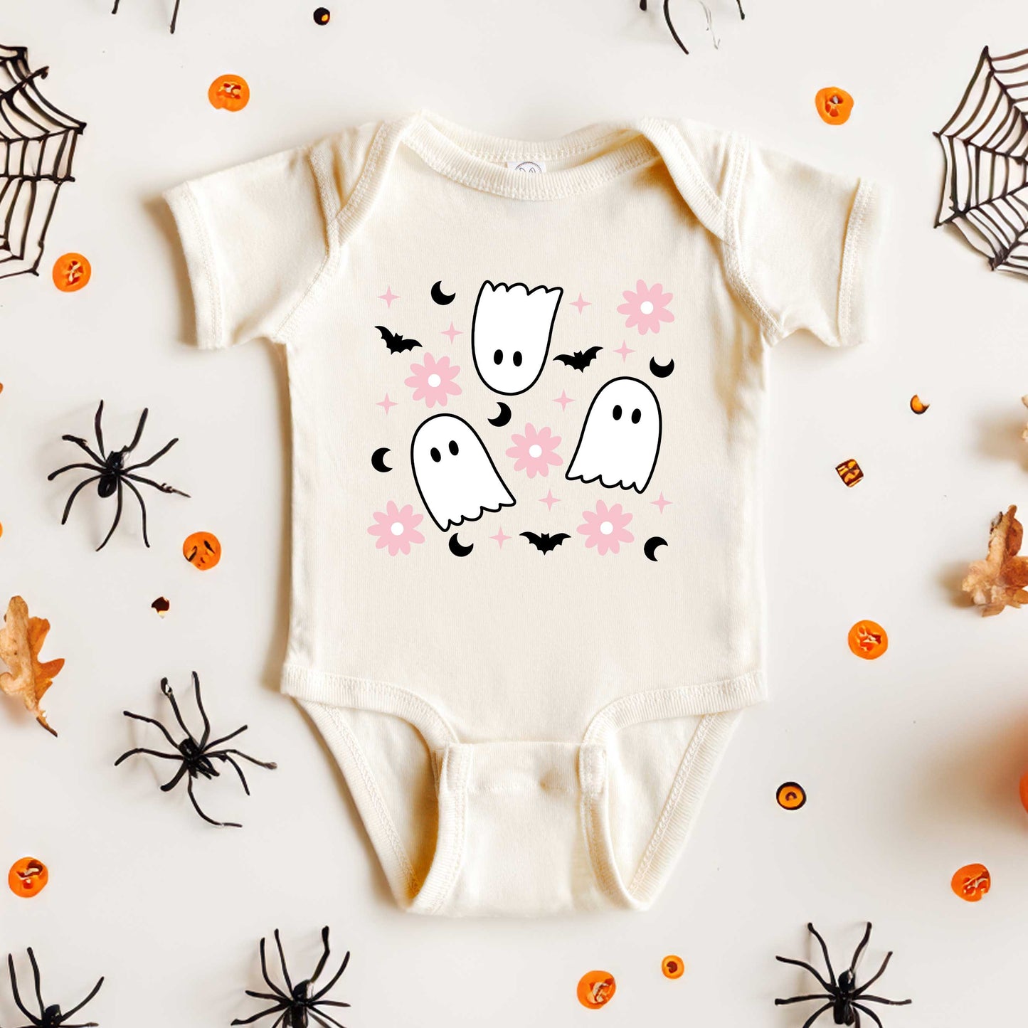 Ghost Flowers | Baby Graphic Short Sleeve Onesie