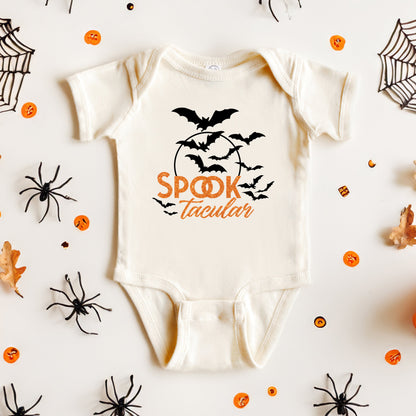 SpookTacular Glitter | Baby Graphic Short Sleeve Onesie