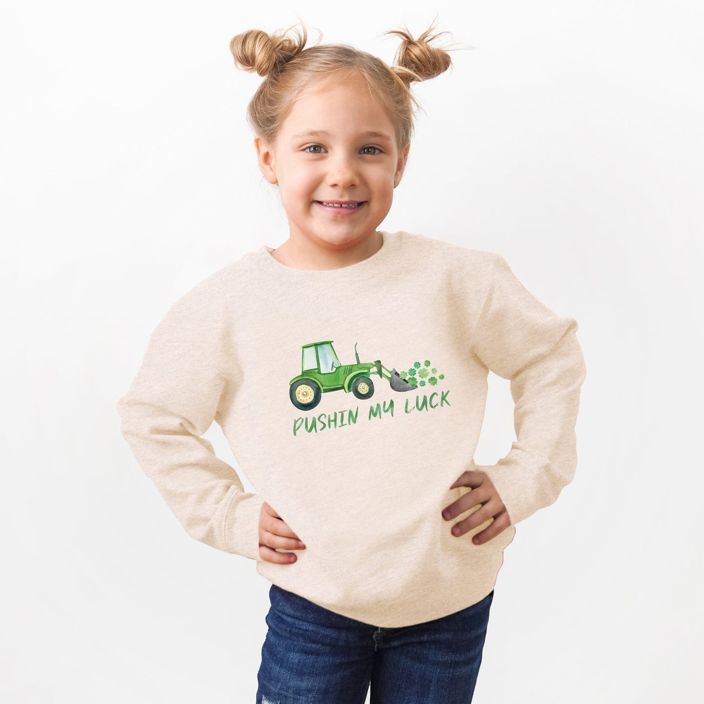 Pushin My Luck | Toddler Graphic Sweatshirt