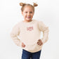 Embroidered Varsity Love Vibes | Toddler Graphic Sweatshirt