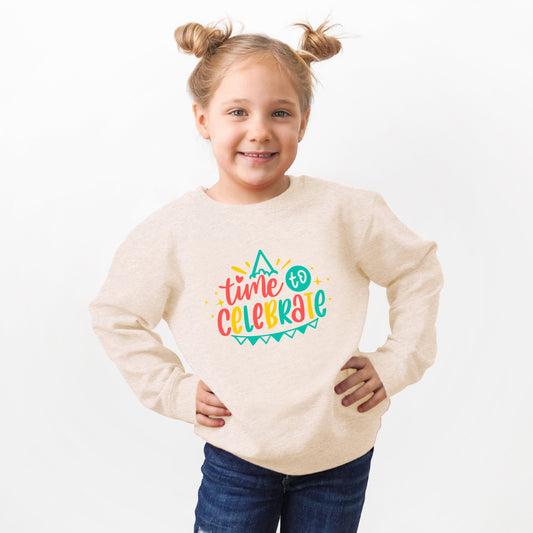 Time To Celebrate | Youth Ultra-Soft Graphic Sweatshirt