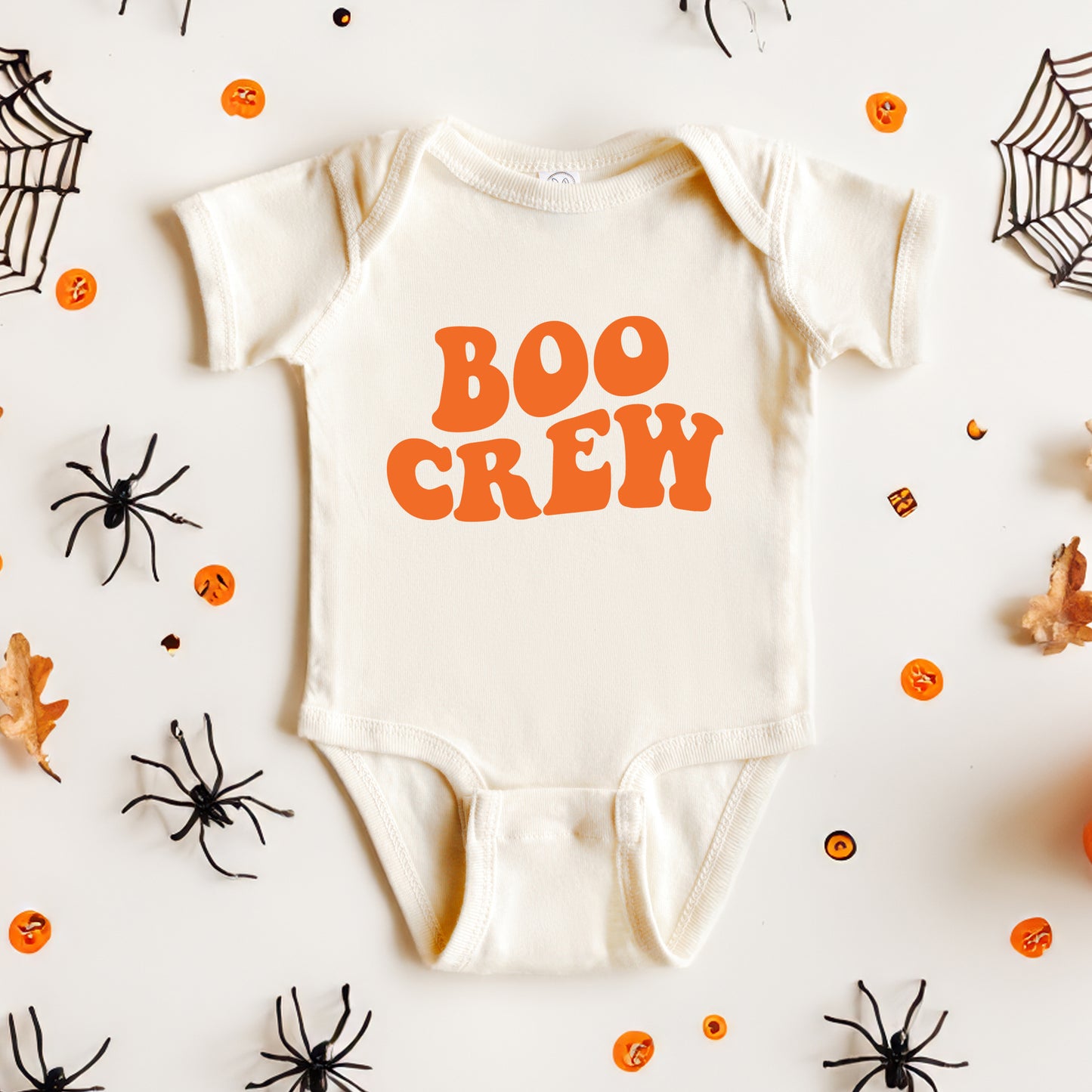 Boo Crew Wavy | Baby Graphic Short Sleeve Onesie